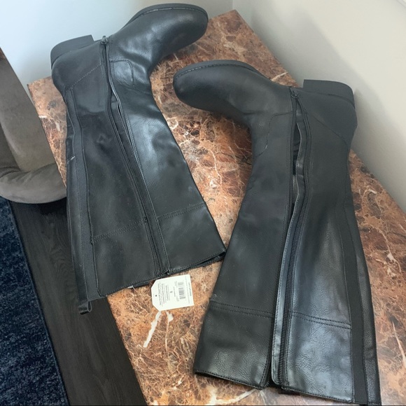 Faded glory black high boots - Picture 8 of 12